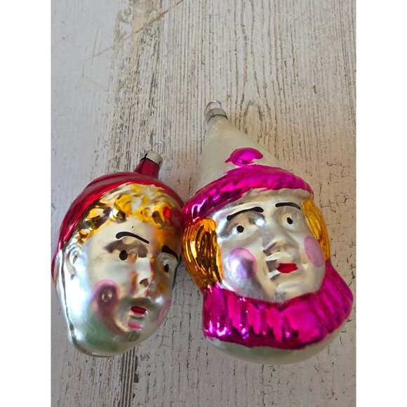 unbranded Other - Vintage Czech boy Mercury clown glass ornament Xmas tree